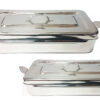 Instrument Disinfecting Tray with Cover - Two Sizes Available